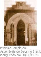 primeiro templo da AD no Brasil